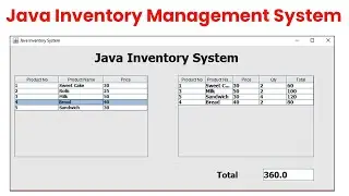 Java Inventory Management System Project