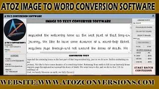 Online Image To Word Conversion Software |  Online Image To Word Converter Software |