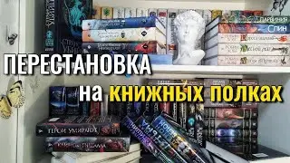 ПЕРЕСТАНОВКА на КНИЖНЫХ ПОЛКАХ🔥