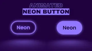 Animated Blinking Neon Button Using HTML & CSS | How to Create a Neon Button With a Reflection