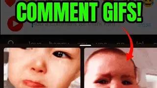 HOW TO ADD GIF TO INSTAGRAM COMMENTS!