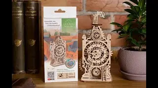 UGears Old Clock Tower 3D Wooden Puzzle Models to Build, Birthday Gift for Kids, DIY STEM Models