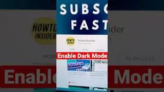 Enable Dark Mode on YouTube for PC
