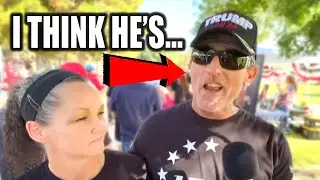 MAGA Moron STUNS Interviewer with Opinion of Donald Trump