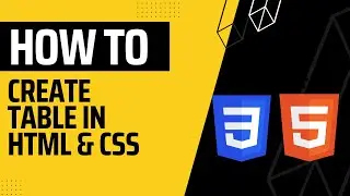 How to create tables in HTML&CSS | HTML Crash Course | Cache Cloud