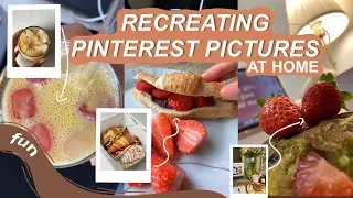 RECREATING PINTEREST PICTURES at home- college vlog