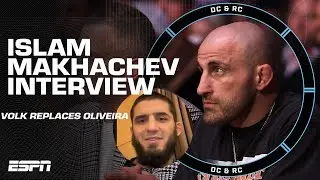 Islam Makhachevs reaction to Alexander Volkanovski replacing Charles Oliveira at UFC 294 | DC & RC