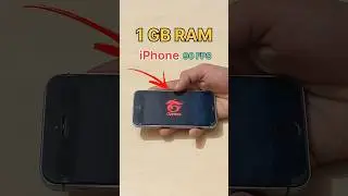 1GB RAM 😈💀 iPhone 90 FPS  - FREEFIRE TEST 