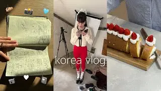 korea vlog: decorating home, how I edit videos, vegan restaurant, how my work day looks like