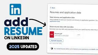 How to Upload Resume on LinkedIn 2024 (Step by step)