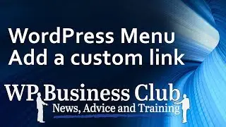 Wordpress menu adding a custom link