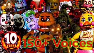 I Voiced EVERY FNAF Character (1 Guy, 150+ Voices) - FNAF 10th Anniversary Special