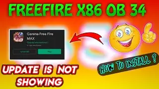 How to install or Update Freefire ? New OB34 x86 Download for Phoenix OS | Black Screen Problem fix