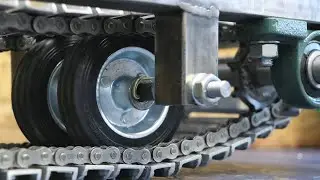 DIY on wheels with a goose from a PROFILE TUBE with bearings!