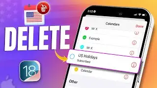 How to Delete US Holidays in the Calendar on iPhone | Unsubscribe American Holidays