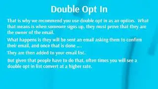 EmailMarketing Basics - Create List
