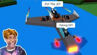 Roblox BUILD A BOAT Funny Moments TROLLING (JET RIDE)