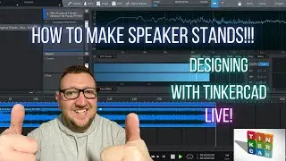 How to Make Speaker Stands! Stand Design With Tinkercad - Live!