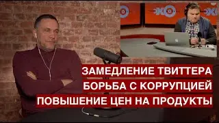 Замедление твиттера / Борьба с коррупцией / Повышение цен на продукты / Особое мнение Эхо Москвы