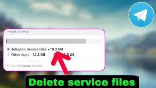 How to delete Telegram services files