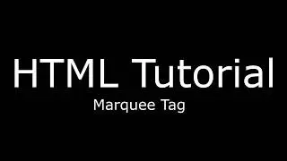 HTML Marquee tag with change height width color direction