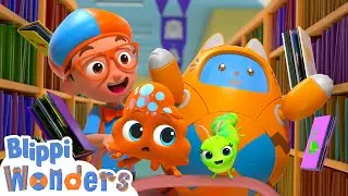 Blippi Goes to the Library! | Blippi Wonders Educational Videos for Kids