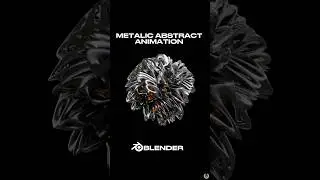 Metalic abstract animation in Blender          