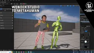 wonder studio to unreal engine Metahuman  5, motion capture