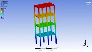 ✅💯✅ Ansys Structural Project # 10 : FEM Analysis of Tall Steel Structure Under Earthquake