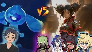 Xinyan, Mika, Kuki y laila VS Ninianne Leyendas de Fontaine # 2 Genshin Impact