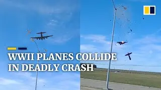 6 killed as WWII-era aircraft collide mid-flight at vintage air show in US state of Texas