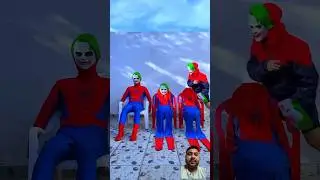 Spiderman vs joker challenge comedy #spiderman