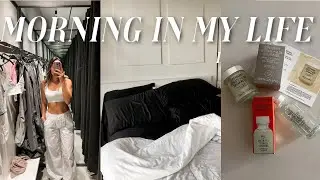 SUMMER MORNING ROUTINE: busy morning on my day off, greens, breakfast, & skincare routine