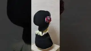 Вязаная крючком Шляпка Шерсть 25%. Артикул 111761