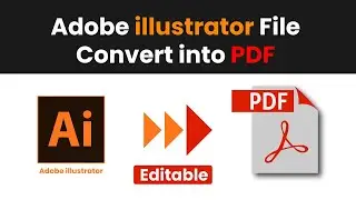 illustrator file into pdf