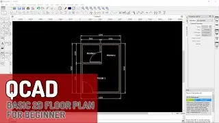 QCAD Basic 2D Floor Plan For Beginner