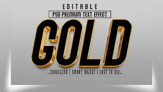 Editable 3D Text Effect in Photoshop Tutorial  