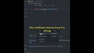 The includes() method in js