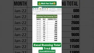 Running Calculation in Excel | Creative Tricks | 