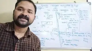 Static Data Members in C++ || Static Member Variables in c++ || C++ programming