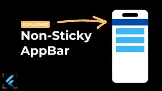 How to make app bar non sticky in flutter | Flutter Sliver