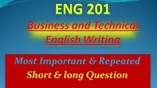 Eng201 Most Important and Repeated Question / Midterm Preparation  / Past paper