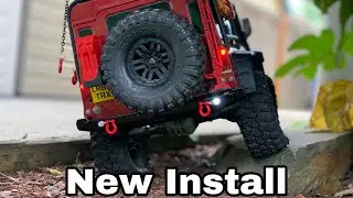 Yeah Racing Rear Bumper INSTALLATION w/LED for TRAXXAS TRX-4 and SCX10 II