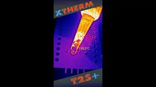 Пайка паяльником через мобильный тепловизор Xinfrared xTherm T2S+ 