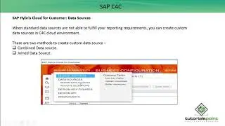 SAP C4C - Design Data Sources