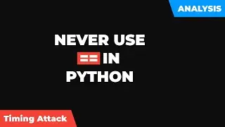 Do you use == in Python?