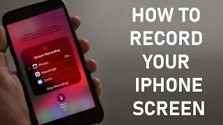 How to Screen Record on iPhone | How to Record Your iPhone Screen | Enable Audio Microphone | *FREE*