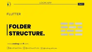 How to Create a Flutter Folder Structure for Maximum Efficiency | Coding with T