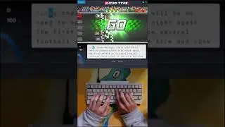 Playing NitroType with the BEST SOUNDING keyboard!  Happy Hacking Keyboard