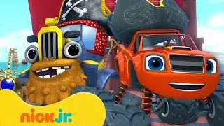Blaze Joins a Pirate Crew! 🏴‍☠️ Blaze and the Monster Machines | Nick Jr.